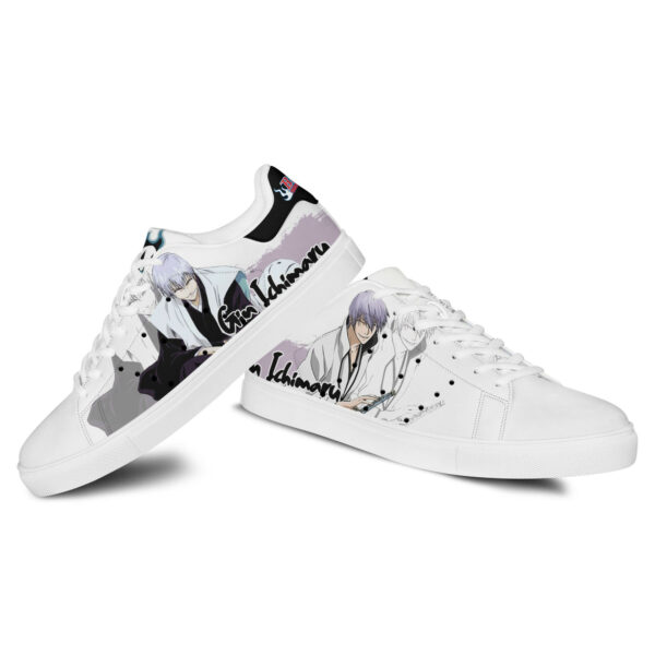 Gin Ichimaru Skate Shoes Custom Anime Bleach Shoes 4