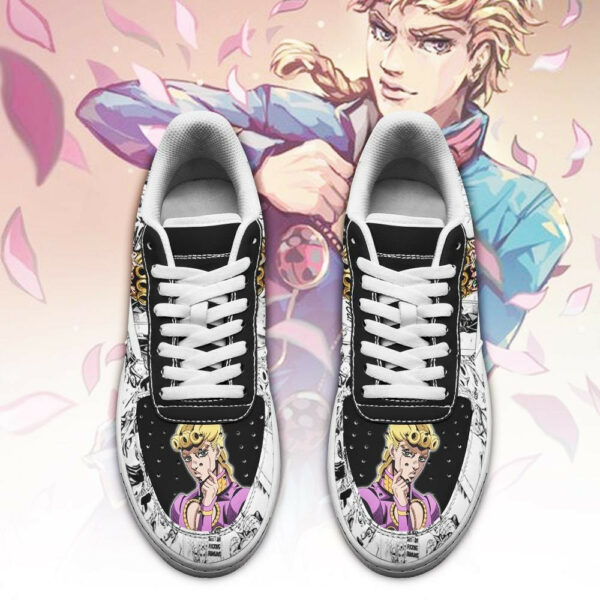 Giorno Giovanna Shoes Manga Style JoJo’s Anime Sneakers Fan Gift PT06 2