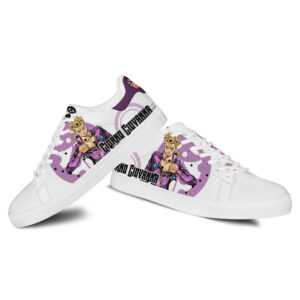 Giorno Giovanna Skate Shoes Custom Anime Jojo's Bizarre Adventure Shoes 6