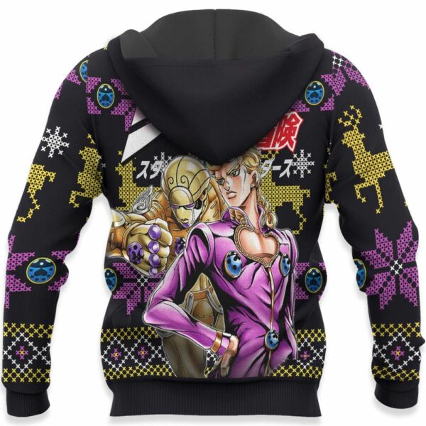 Giorno Giovanna Ugly Christmas Sweater Custom Anime JJBA XS12 4