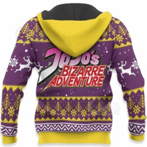 Giorno Giovanna Ugly Christmas Sweater jj's Anime Xmas Hoodie 8