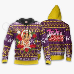 Giorno Giovanna Ugly Christmas Sweater jj's Anime Xmas Hoodie 7