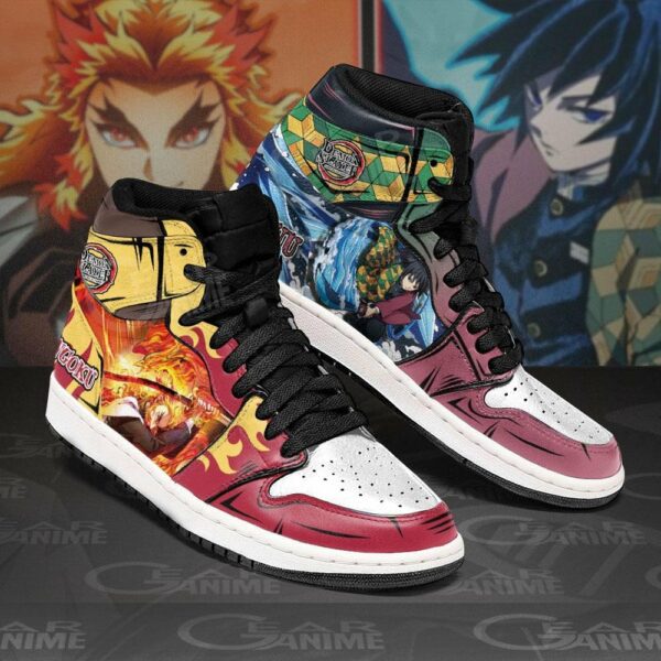 Giyu and Rengoku Shoes Custom Demon Slayer Anime Sneakers 2