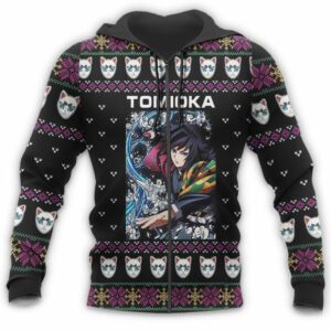 Giyu Tomioka Ugly Christmas Sweater Kimetsu Anime Xmas Gift Custom Clothes 13
