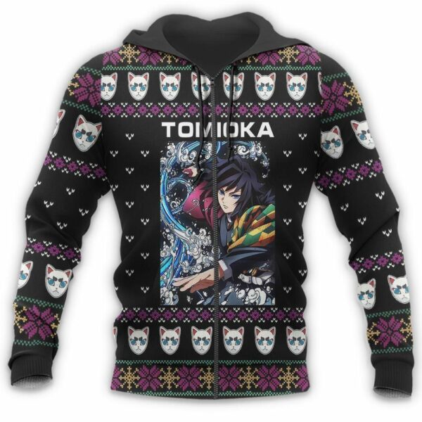 Giyu Tomioka Ugly Christmas Sweater Kimetsu Anime Xmas Gift Custom Clothes 7
