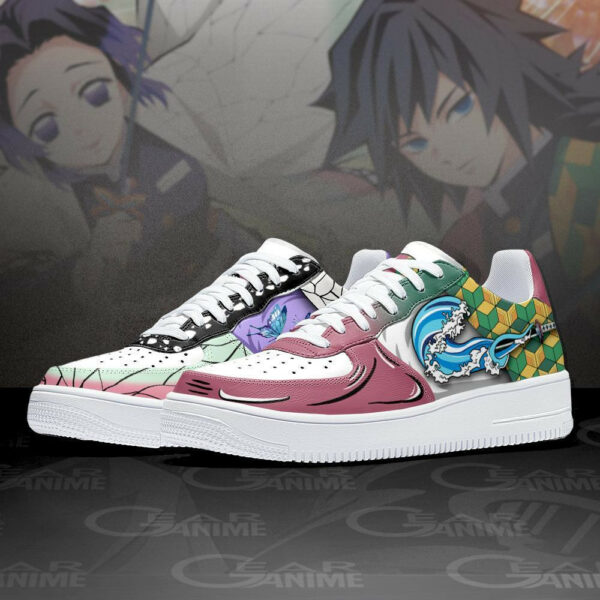 Giyuu and Shinobu Air Shoes Skill Demon Slayer Anime Sneakers 2