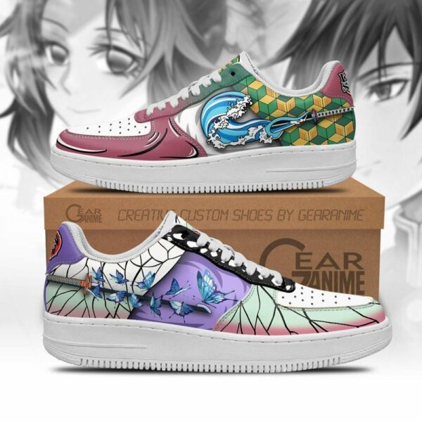 Giyuu and Shinobu Air Shoes Skill Demon Slayer Anime Sneakers 1