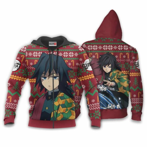 Giyuu Ugly Christmas Sweater Custom Anime Kimetsu XS12 2