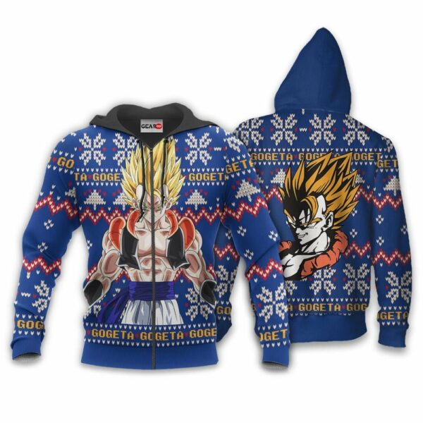 Gogeta Ugly Christmas Sweater Custom Anime Dragon Ball XS12 2