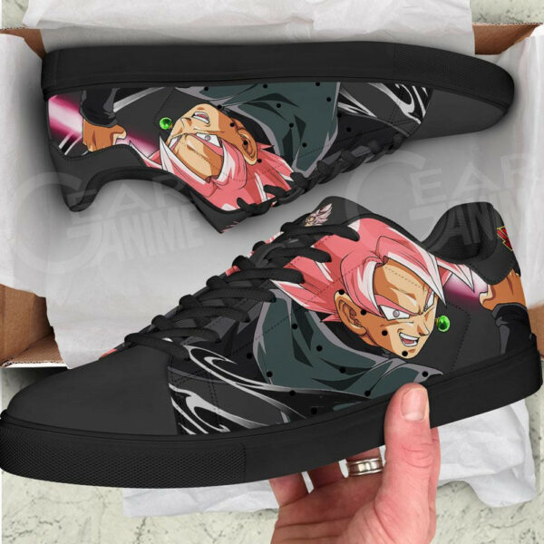 Goku Black Rose Skate Shoes Custom Dragon Ball Anime Sneakers 4