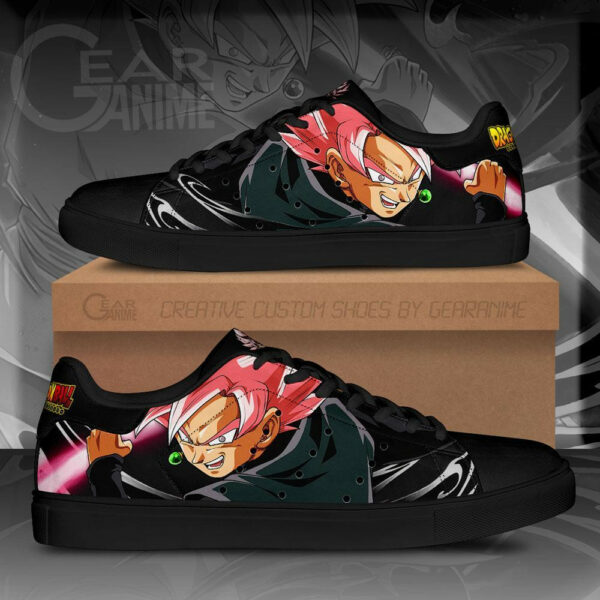Goku Black Rose Skate Shoes Custom Dragon Ball Anime Sneakers 1