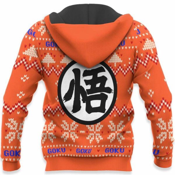 Goku Blue Ugly Christmas Sweater Custom Anime Dragon Ball XS12 4