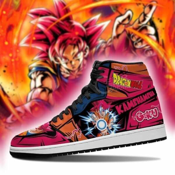 Goku God Shoes Kamehameha Custom Anime Dragon Ball Sneakers 3