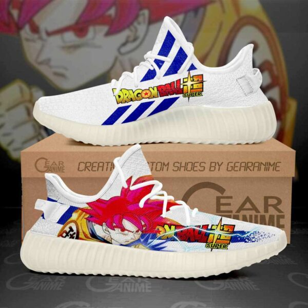 Goku God Super Saiyan Shoes Dragon Ball Super Custom Anime Sneakers SA10 1