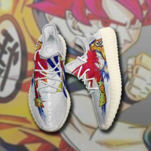 Goku God Super Saiyan Shoes Dragon Ball Super Custom Anime Sneakers SA10 5