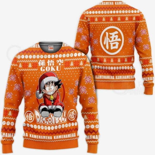 Goku Kid Ugly Christmas Sweater Dragon Ball Anime Xmas Gift 1