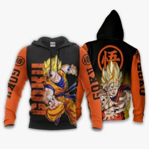 Goku Super Saiyan Hoodie Dragon Ball Anime Zip Jacket 8