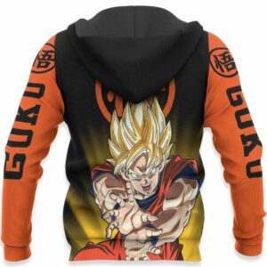 Goku Super Saiyan Hoodie Dragon Ball Anime Zip Jacket 10