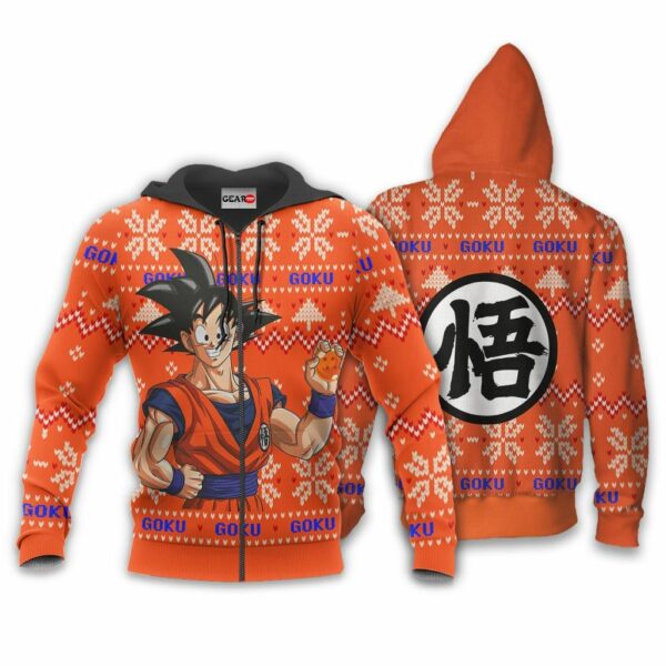 Goku Ugly Christmas Sweater Custom Anime Dragon Ball XS12 2