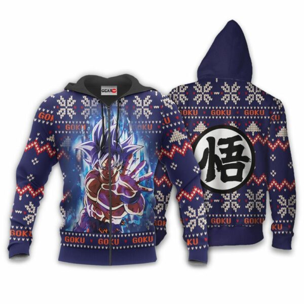 Goku Ultra Instinct Christmas Sweater Custom Anime Dragon Ball XS12 2