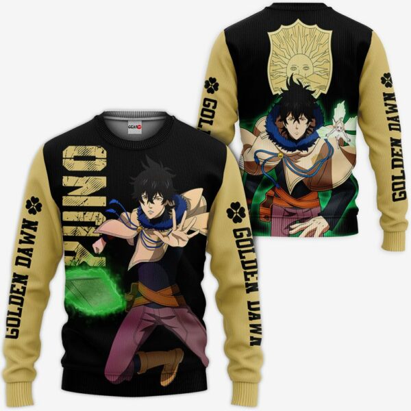 Golden Dawn Yuno Hoodie Black Clover Anime Shirt 2