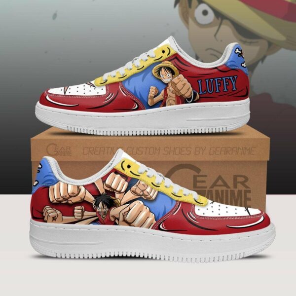 Gomu Gomu Luffy Air Shoes Custom Anime One Piece Sneakers 1