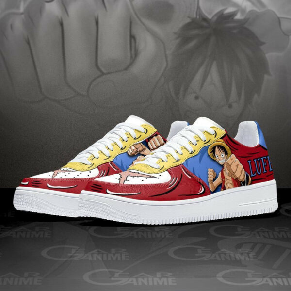 Gomu Gomu Luffy Air Shoes Custom Anime One Piece Sneakers 2