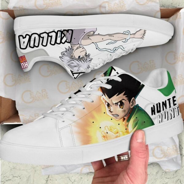 Gon and Killua Skate Shoes Custom Anime Hunter x Hunter Shoes 2