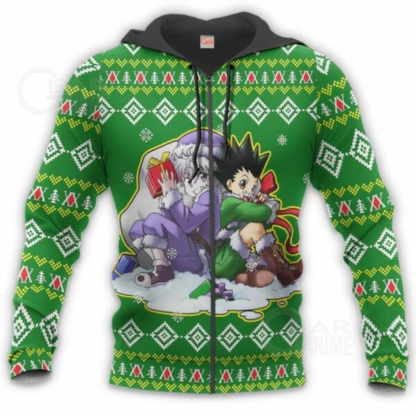 Gon & Killua HxH Ugly Christmas Sweater HxH Anime Xmas 6