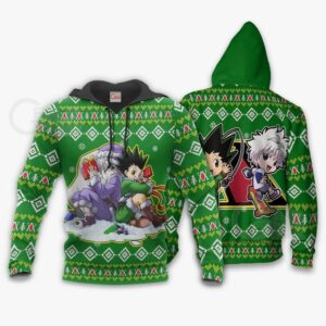 Gon & Killua HxH Ugly Christmas Sweater HxH Anime Xmas 8