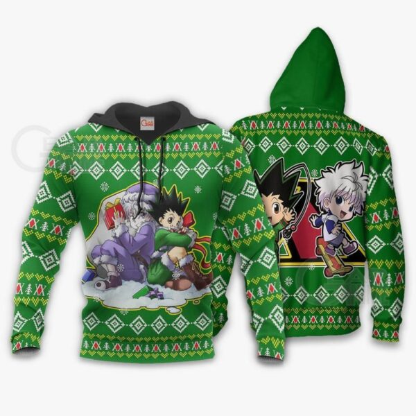 Gon & Killua HxH Ugly Christmas Sweater HxH Anime Xmas 3