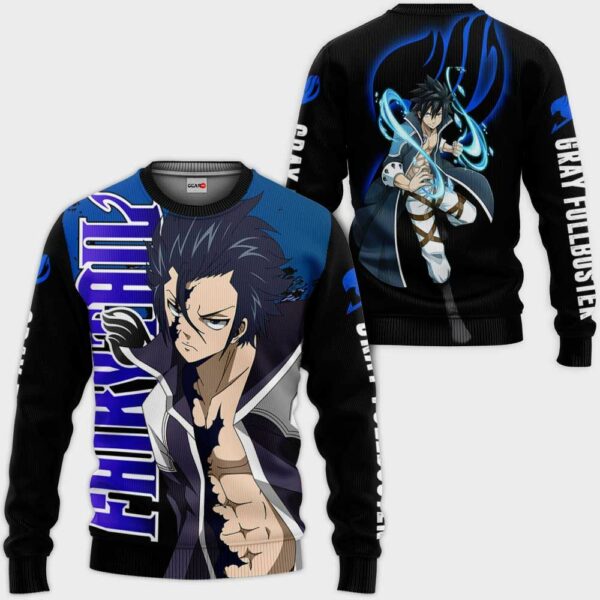 Gray Fullbuster Hoodie Fairy Tail Anime Merch Clothes 2