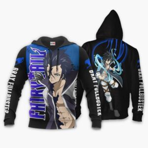 Gray Fullbuster Hoodie Fairy Tail Anime Merch Clothes 8