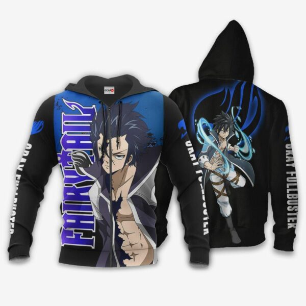 Gray Fullbuster Hoodie Fairy Tail Anime Merch Clothes 1