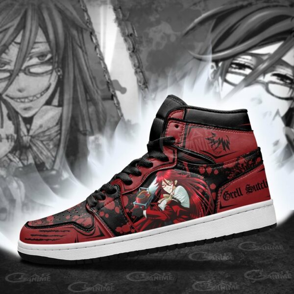 Grell Sutcliff Shoes Custom Anime Black Butler Sneakers 3