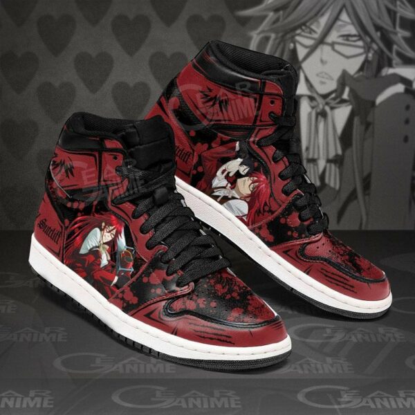 Grell Sutcliff Shoes Custom Anime Black Butler Sneakers 2