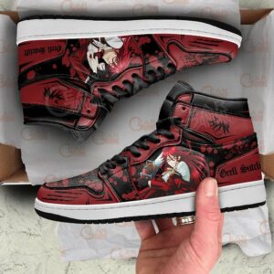 Grell Sutcliff Shoes Custom Anime Black Butler Sneakers 7