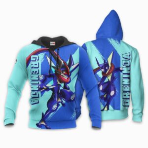 Greninja Hoodie Custom Pokemon Anime Shirts 8