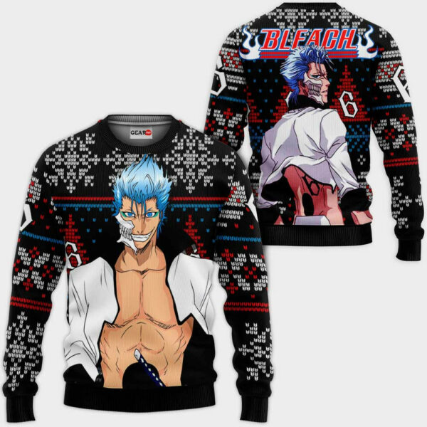 Grimmjow Jaegerjaquez Ugly Christmas Sweater Custom Anime BL XS12 1