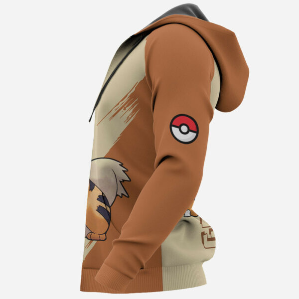 Growlithe Hoodie Custom Pokemon Anime Merch Clothes Light Style 6