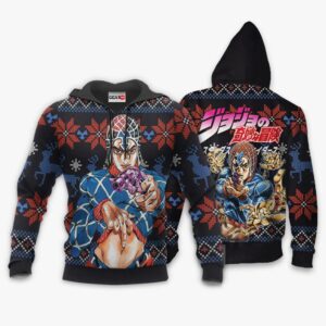 Guido Mista Ugly Christmas Sweater Custom Anime JJBA XS12 7