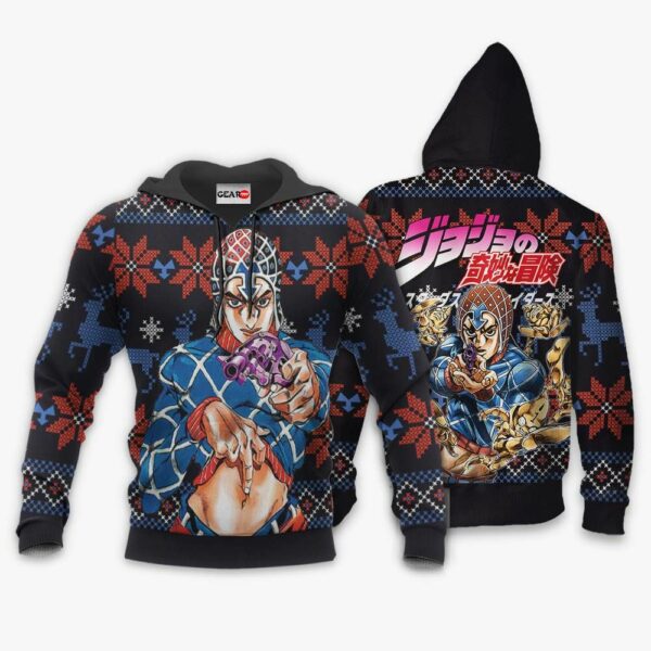 Guido Mista Ugly Christmas Sweater Custom Anime JJBA XS12 3