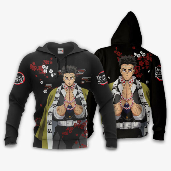 Gyomei Himejima Hoodie Custom Kimetsu Anime Merch Clothes Japan Style 3