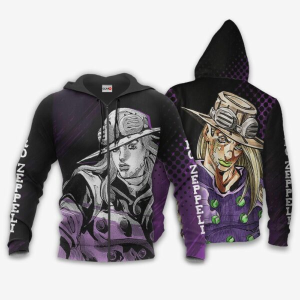 Gyro Zeppeli Hoodie JJBAs Anime Shirt Jacket 1