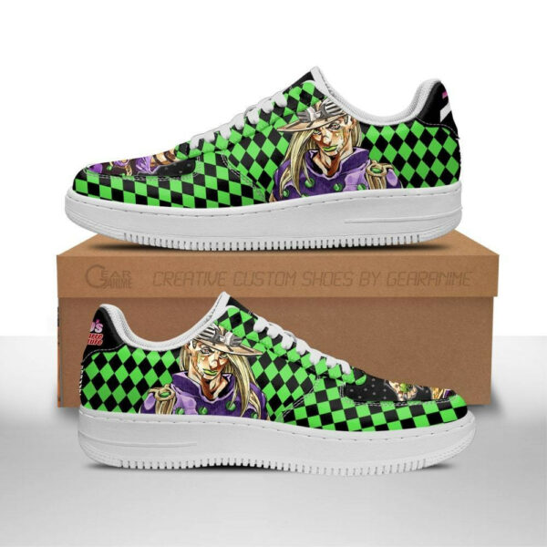 Gyro Zeppeli Shoes Custom JoJo’s Anime Sneakers Fan Gift Idea PT06 1