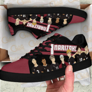 Haikyu Inarizaki Skate Shoes Black Haikyu!! Custom Anime Sneakers 6
