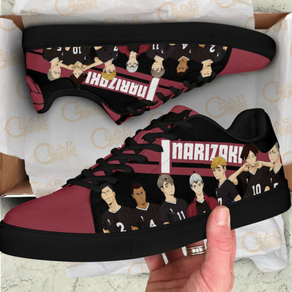 Haikyu Inarizaki Skate Shoes Black Haikyu!! Custom Anime Sneakers 3