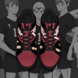 Haikyu Inarizaki Skate Shoes Black Haikyu!! Custom Anime Sneakers 7