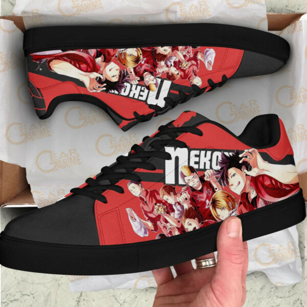 Haikyu Nekoma Skate Shoes Black Haikyu!! Custom Anime Sneakers 3