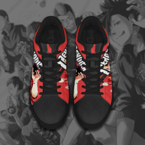 Haikyu Nekoma Skate Shoes Black Haikyu!! Custom Anime Sneakers 7